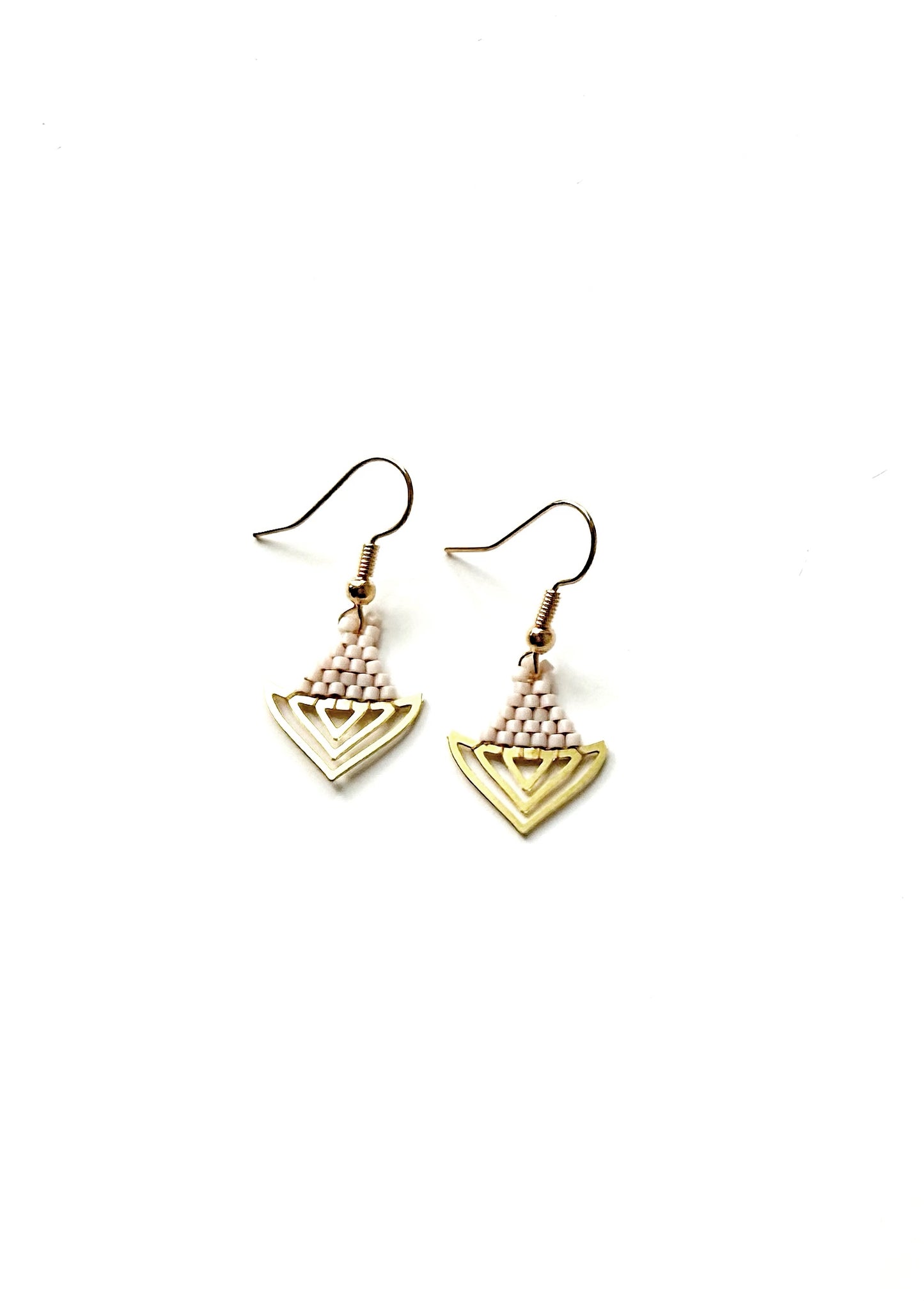 Boucles d'oreilles en perles de verre Miyuki.