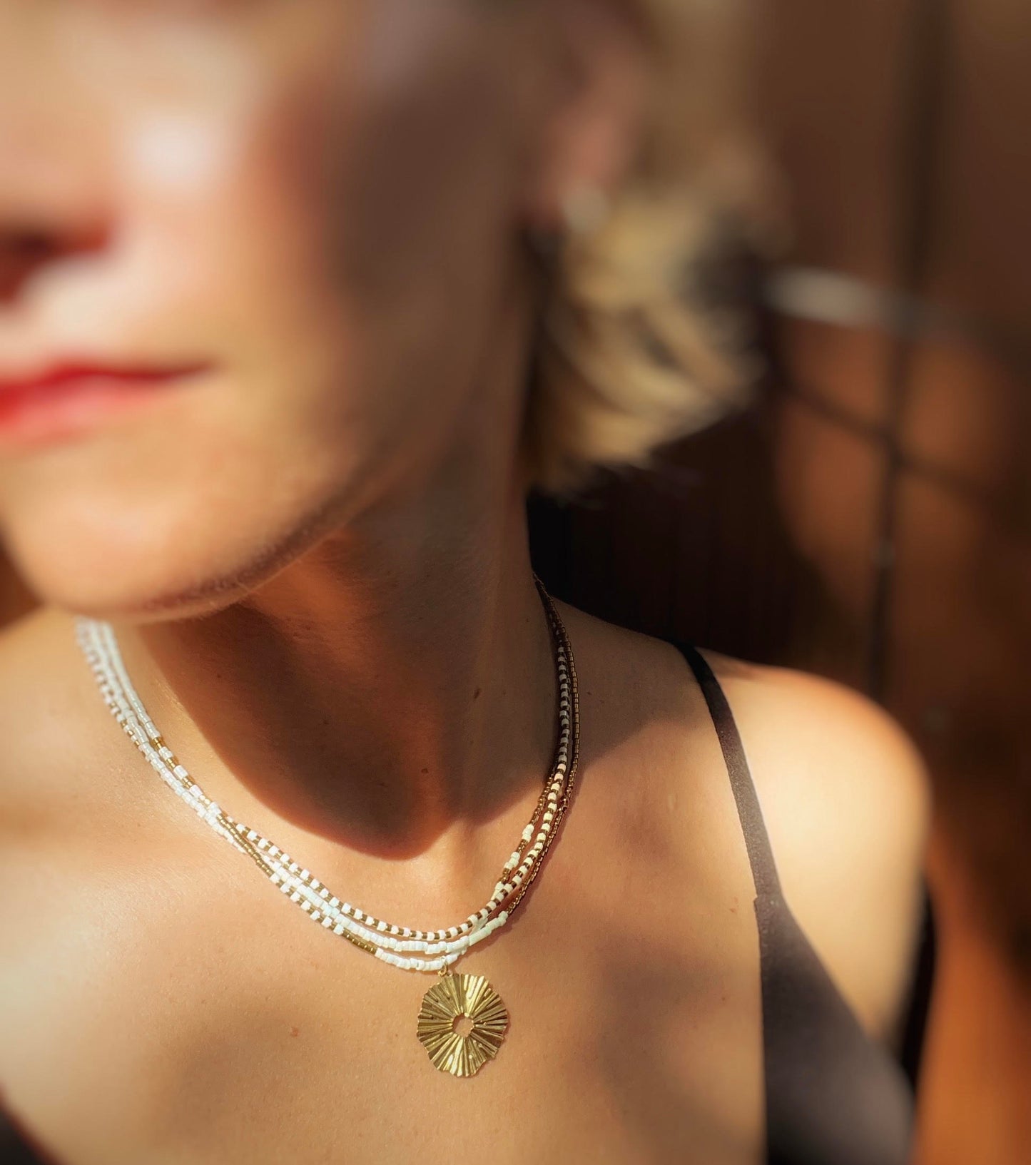 Collier de perle de verre
