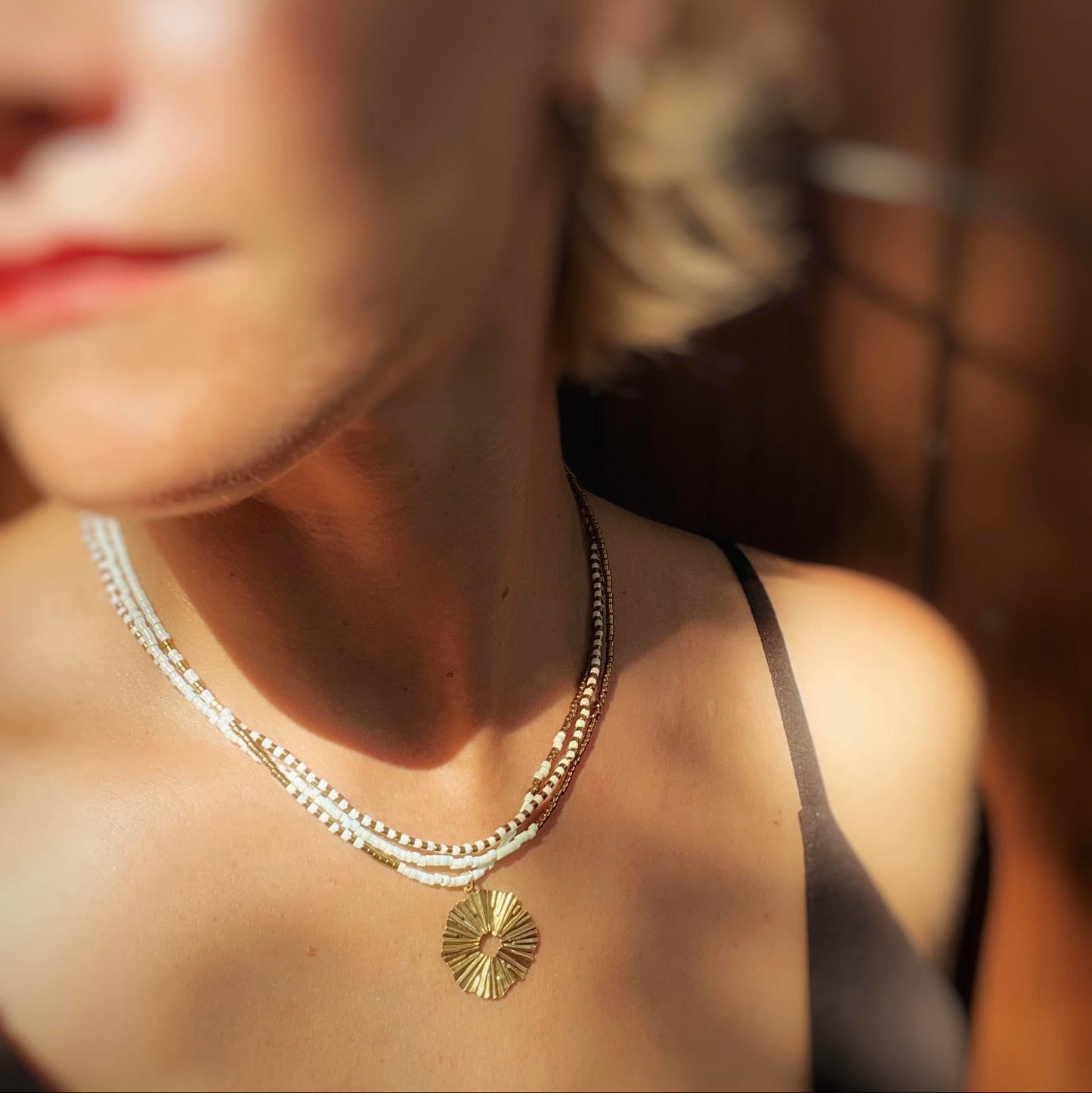 Collier de perle de verre