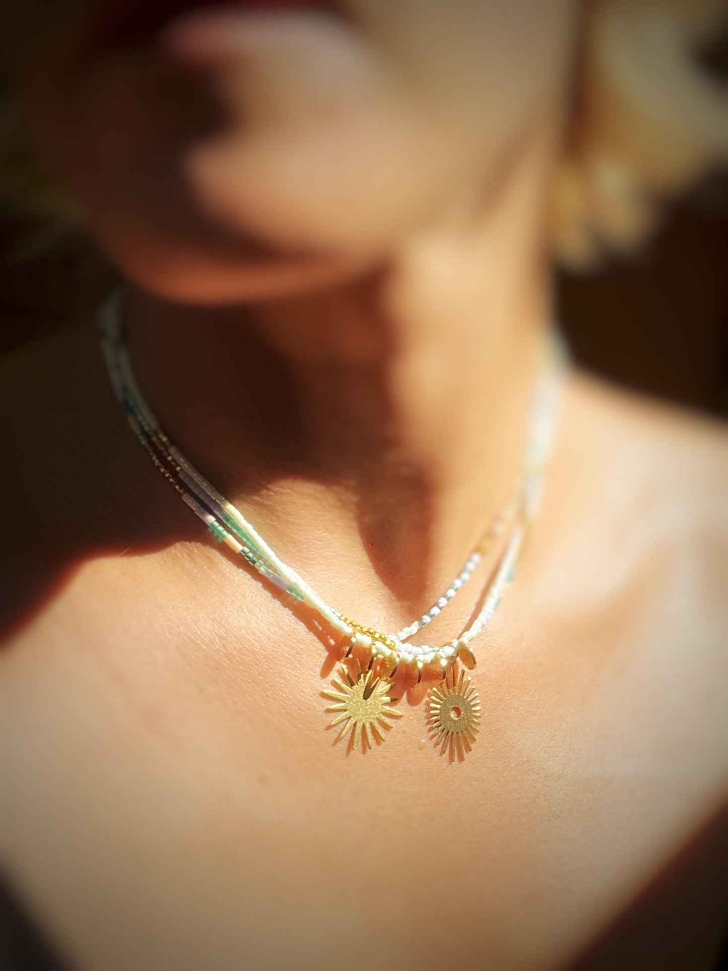 Collier de perle de verre