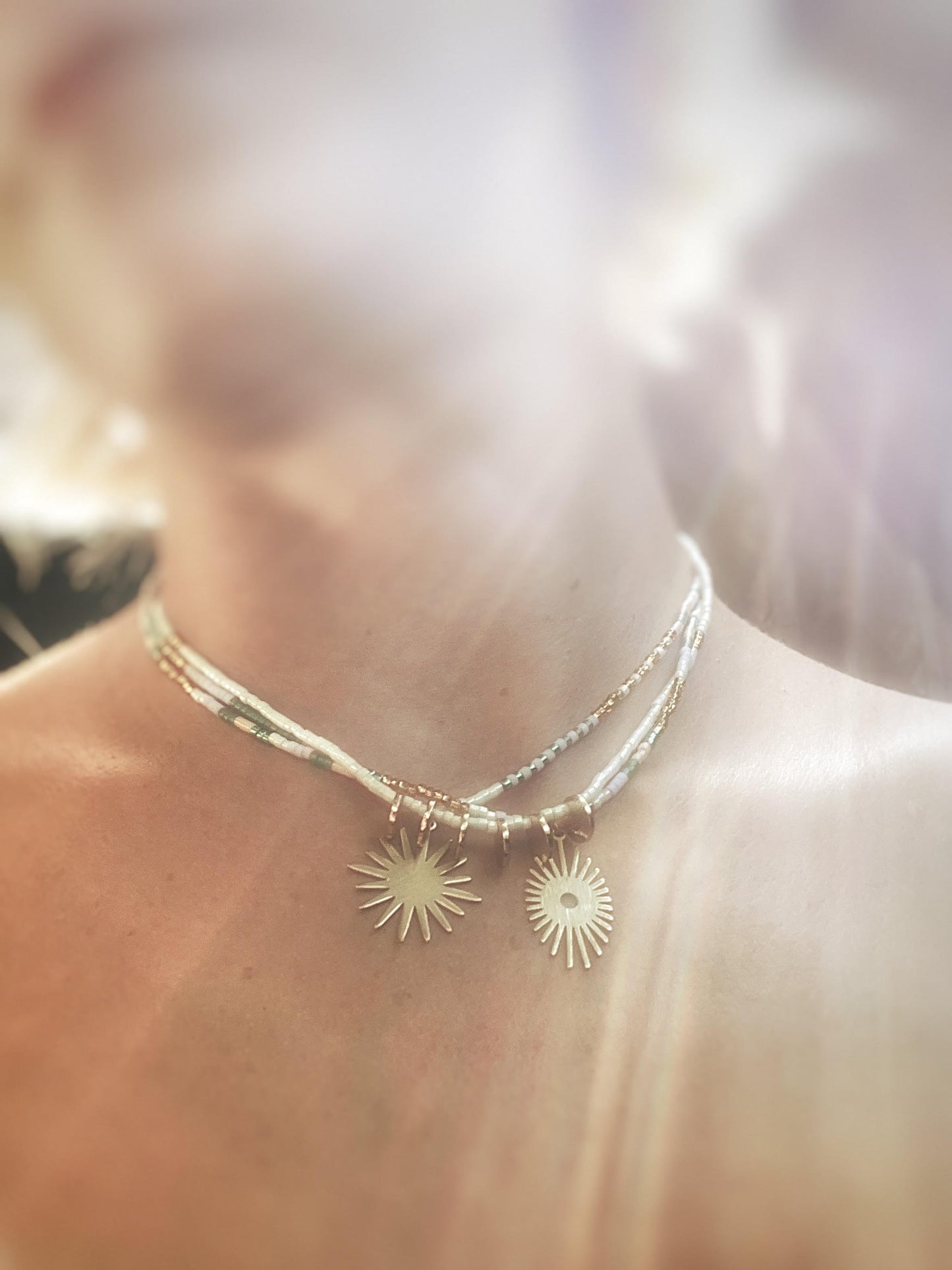 Collier de perle de verre