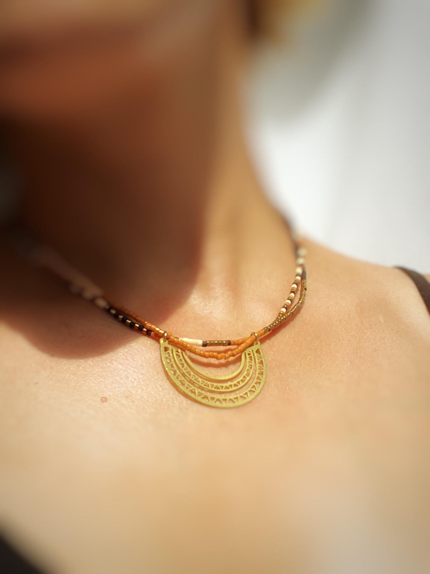 Collier de perle de verre