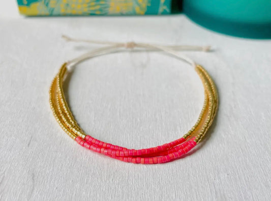Bracelet en perle de verre Miyuki.