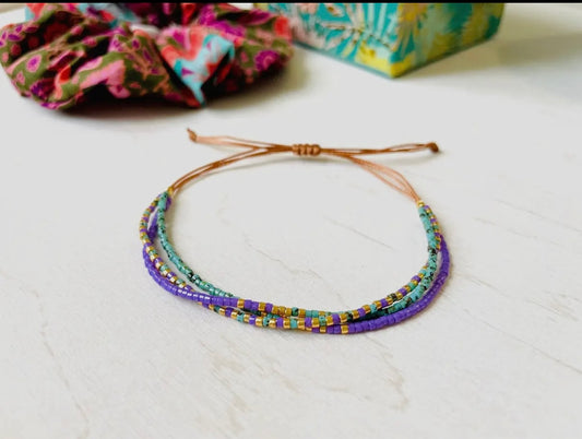 Bracelet en perle de verre Miyuki.