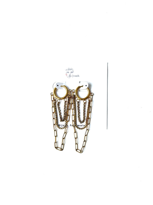 Boucles d'oreilles chaîne