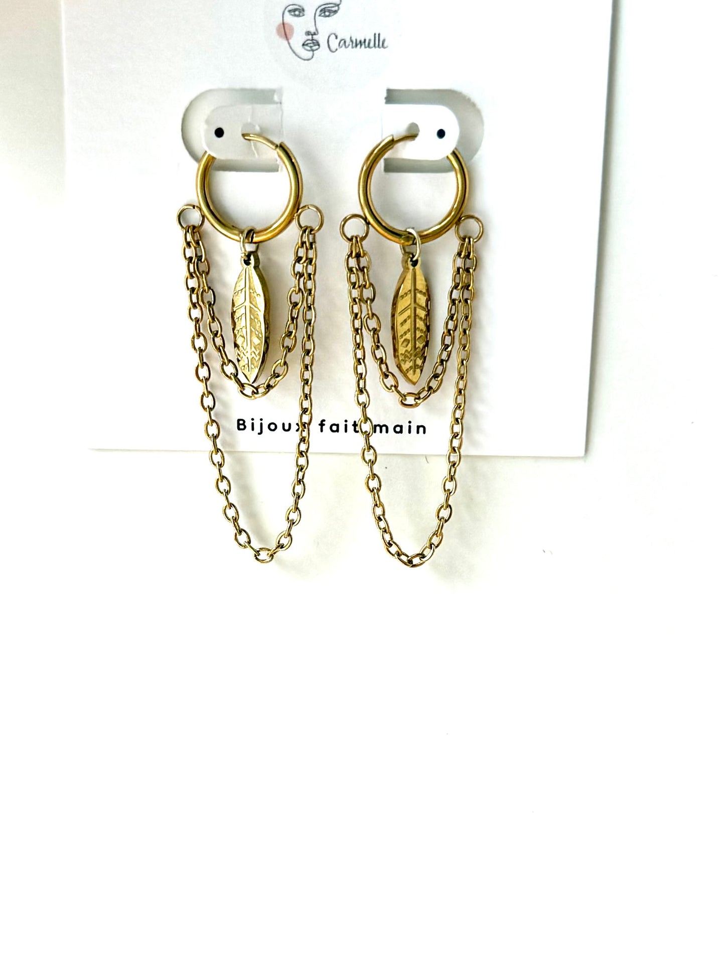 Boucles d'oreilles chaîne