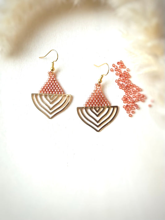 Boucles d'oreilles en perles de verre Miyuki