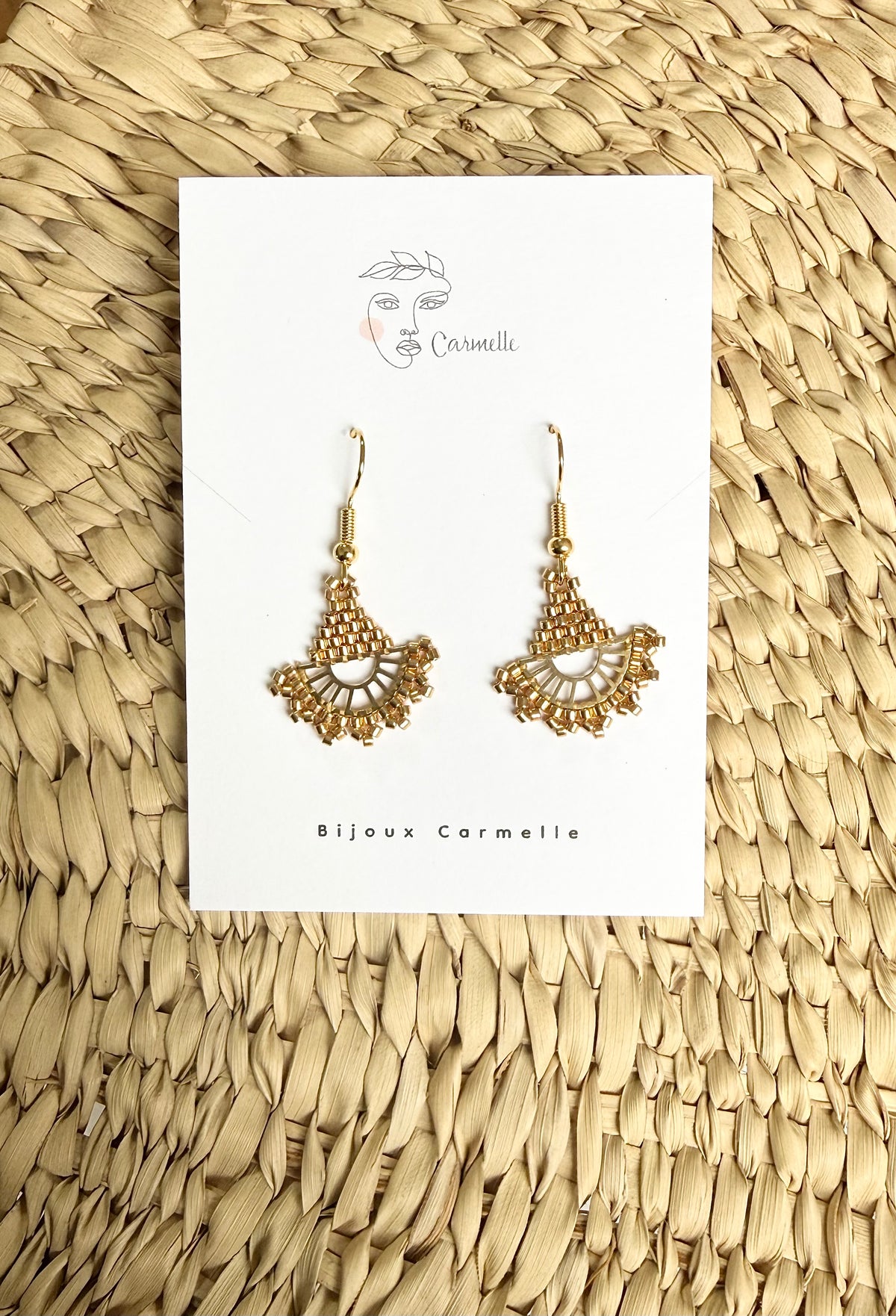 Boucles d’oreilles en perles de verre Miyuki