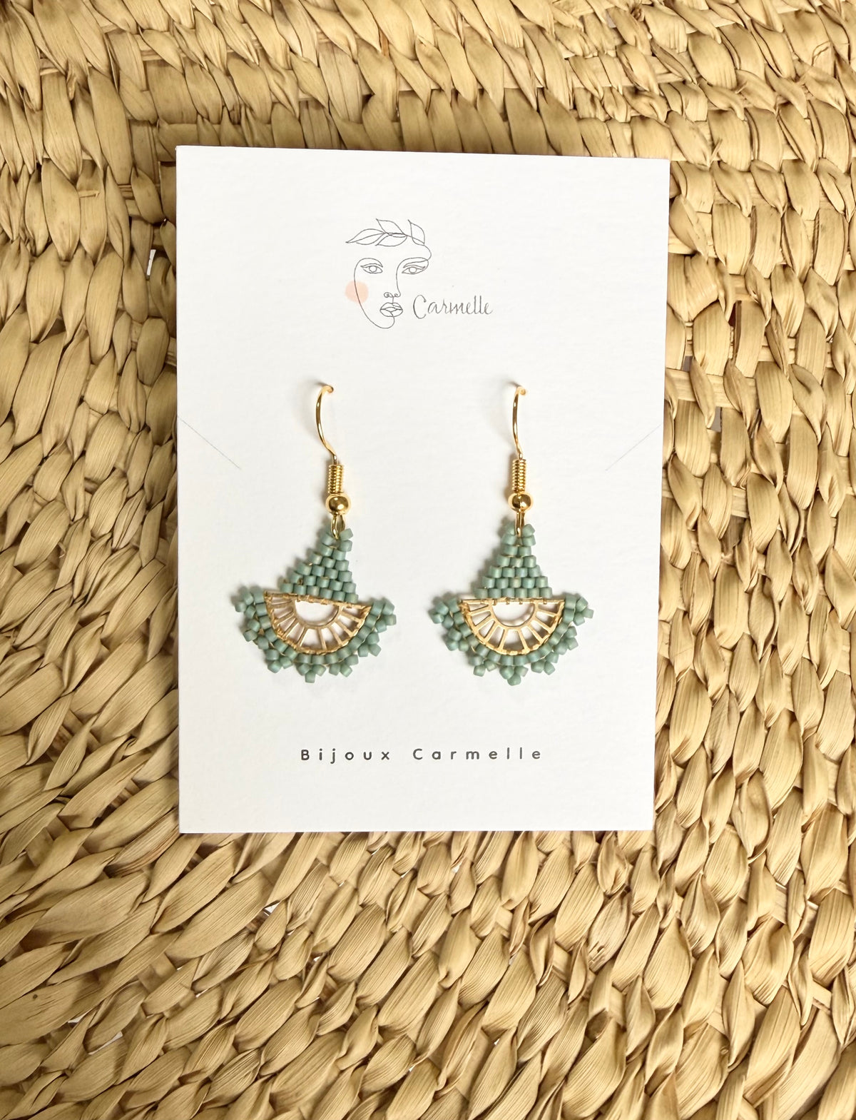 Boucles d’oreilles en perles de verre Miyuki